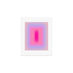 Pink Abstraction - Mid Century Minimalist Gradient Art Print Gallery Image 1