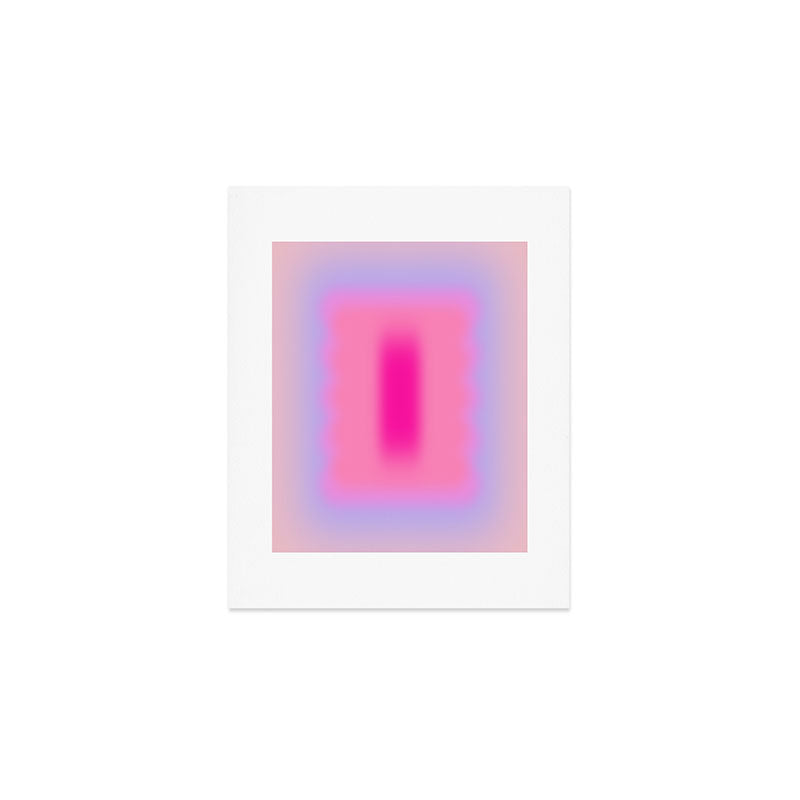 Pink Abstraction - Mid Century Minimalist Gradient Art Print Gallery Image 1