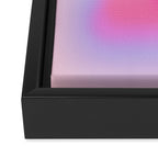 Pink Abstraction - Mid Century Minimalist Gradient Framed Canvas Print Gallery Image 3
