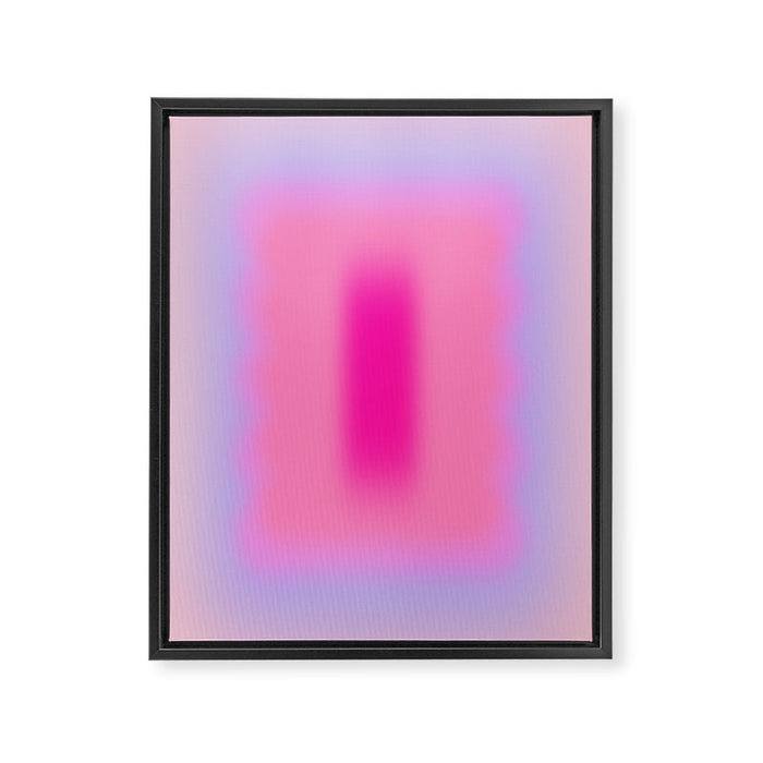 Pink Abstraction - Mid Century Minimalist Gradient Framed Canvas Print Gallery Image 1
