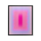 Pink Abstraction - Mid Century Minimalist Gradient Framed Canvas Print Gallery Image 6