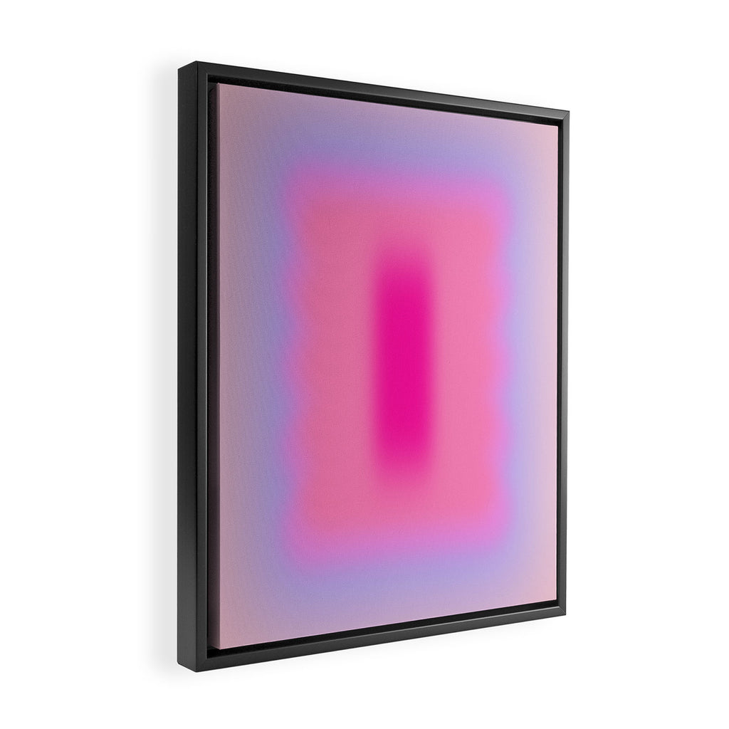 Pink Abstraction - Mid Century Minimalist Gradient Framed Canvas Print Gallery Image 2