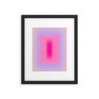 Pink Abstraction - Mid Century Minimalist Gradient Framed Art Print Gallery Image 5