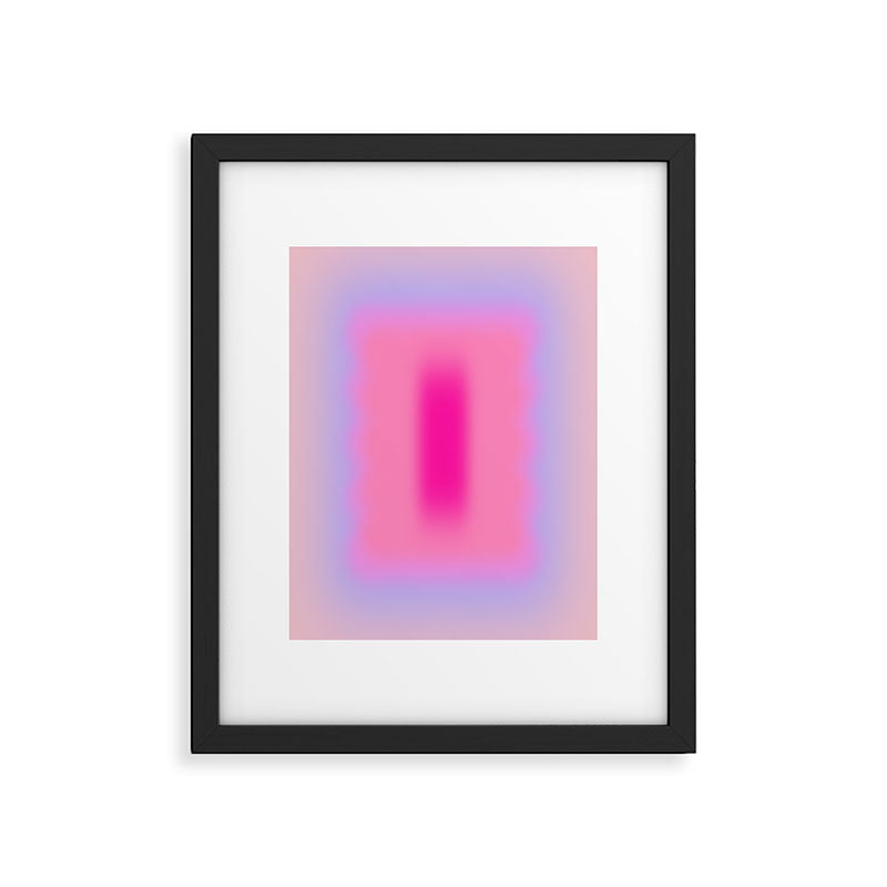 Pink Abstraction - Mid Century Minimalist Gradient Framed Art Print Gallery Image 5