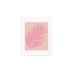 Pink And Blush Palm Leaf Art Print Gallery Image 1