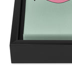 Pink And Green Colorful Cowboy Hat Framed Canvas Print Gallery Image 3