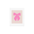 Pink Bow Art Print Gallery Image 1