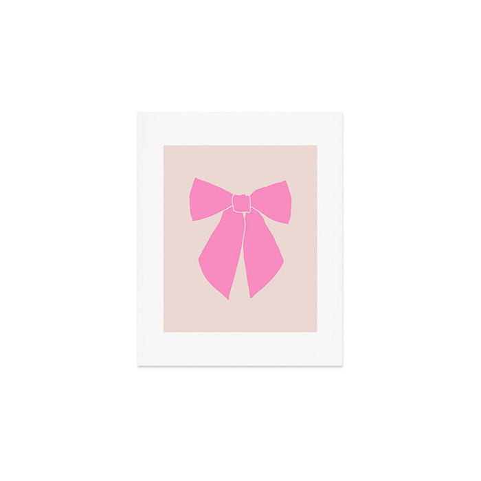Pink Bow Art Print Gallery Image 1