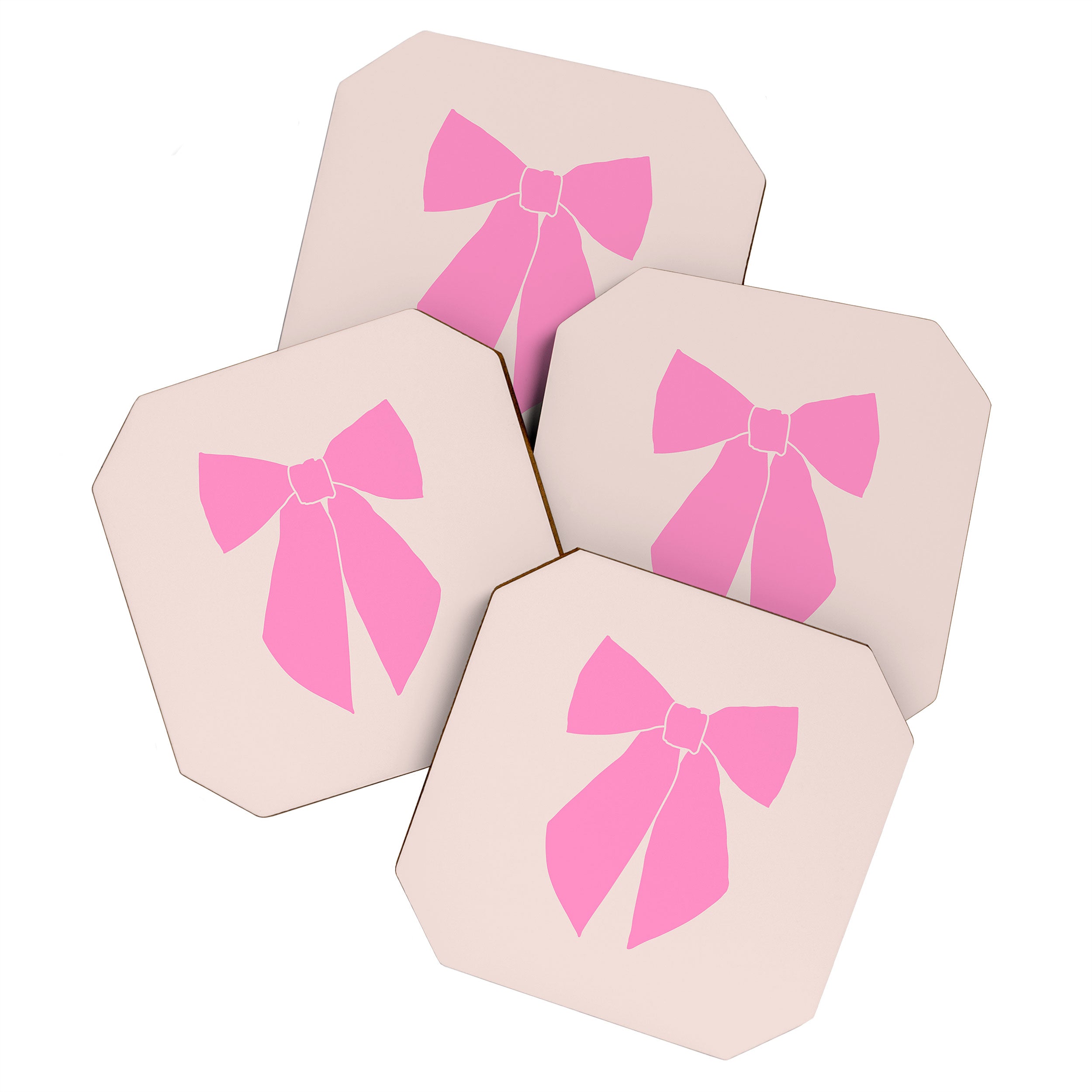 Pink Bow Coaster Gallery Image 1