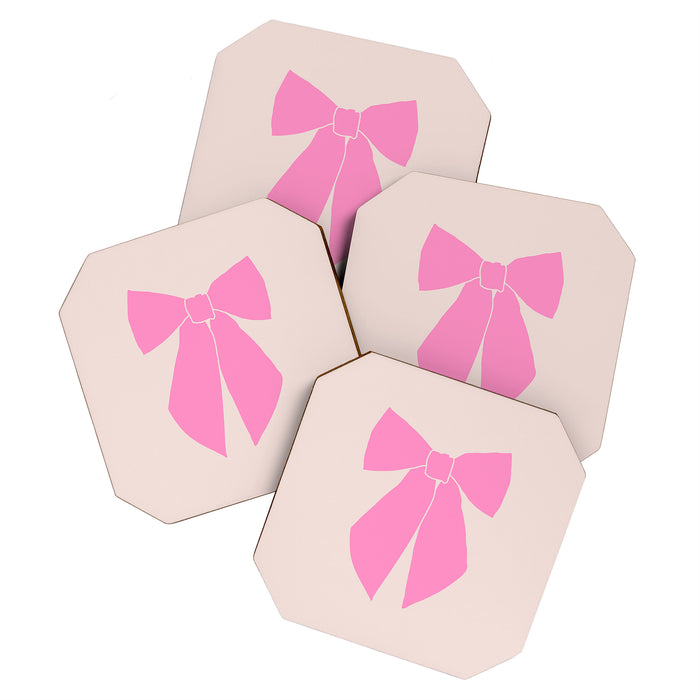 Pink Bow Coaster Gallery Image 1