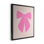 Pink Bow Framed Canvas Print Gallery Image 2