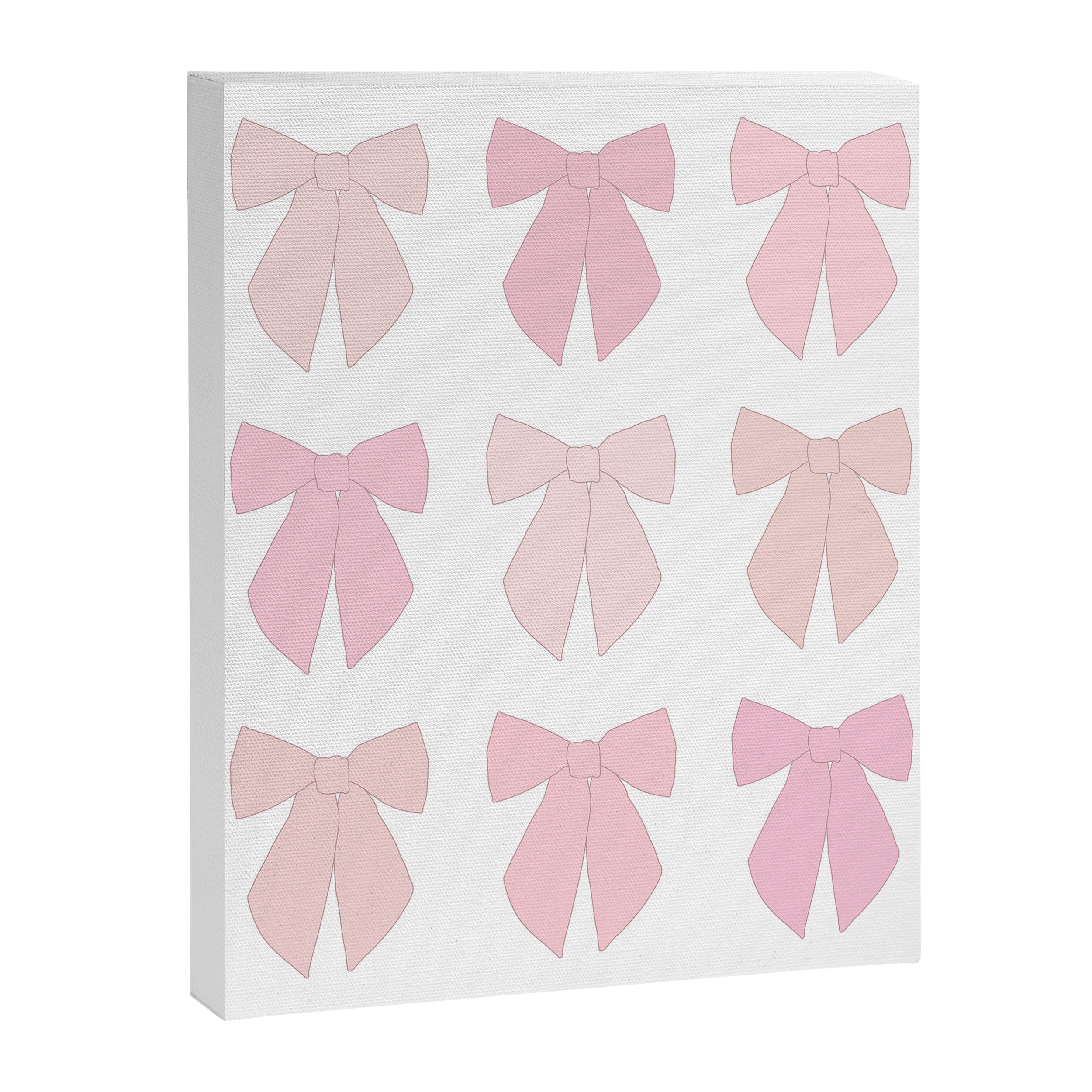 Pink Bows Preppy Coquette Canvas Print Gallery Image 6