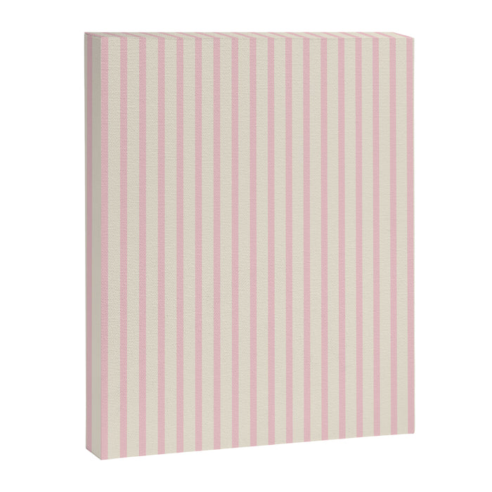 Pink Striped Canvas Print Gallery Image 1