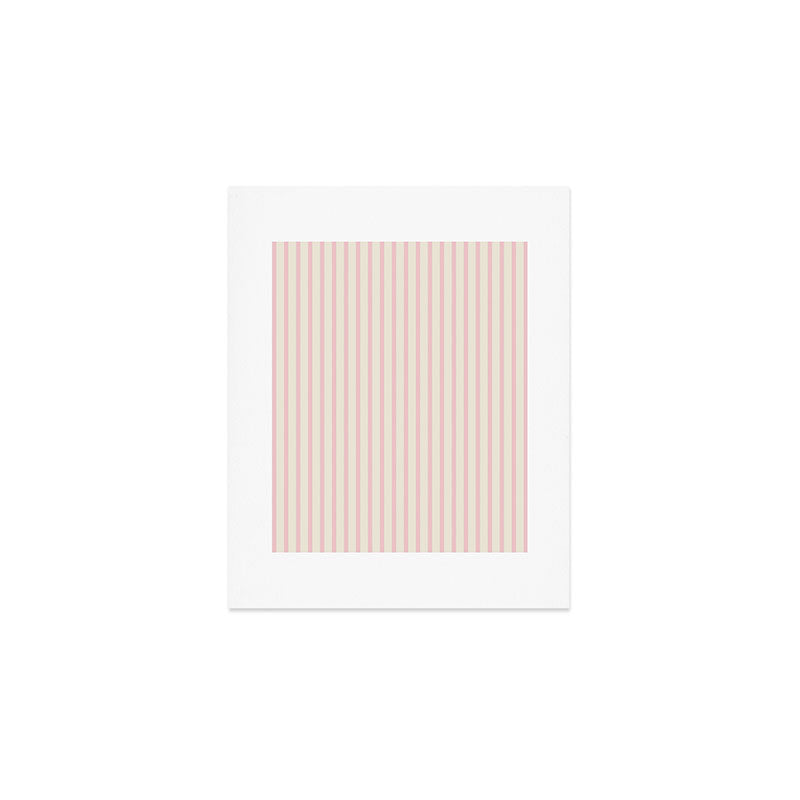 Pink Striped Art Print Gallery Image 1