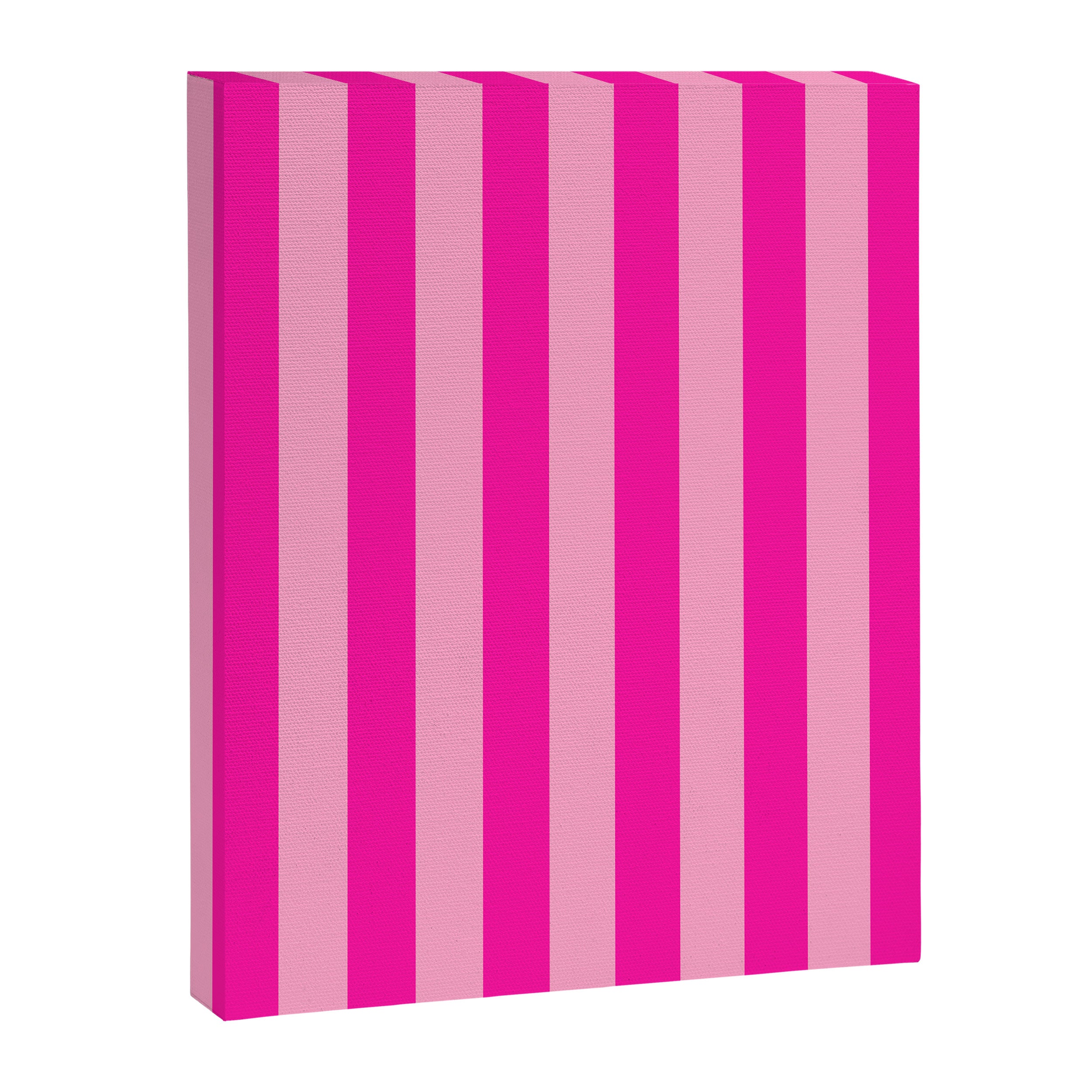 Pink Stripes Preppy Modern Canvas Print Gallery Image 6