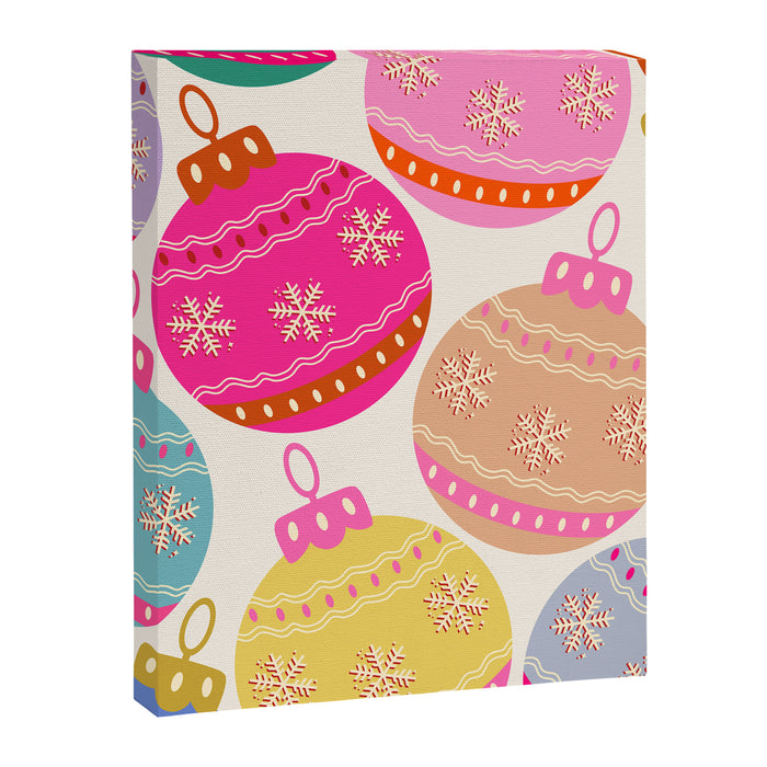 Playful Christmas Baubles Canvas Print Gallery Image 1