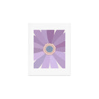 Purple Floral Daisy Art Print Gallery Image 1