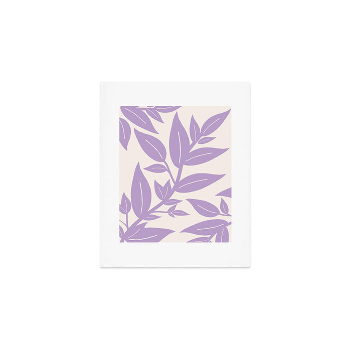 Purple Leaves Botanical Art Print Gallery Image 1