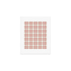 Red And Cream Gingham Art Print Gallery Image 1