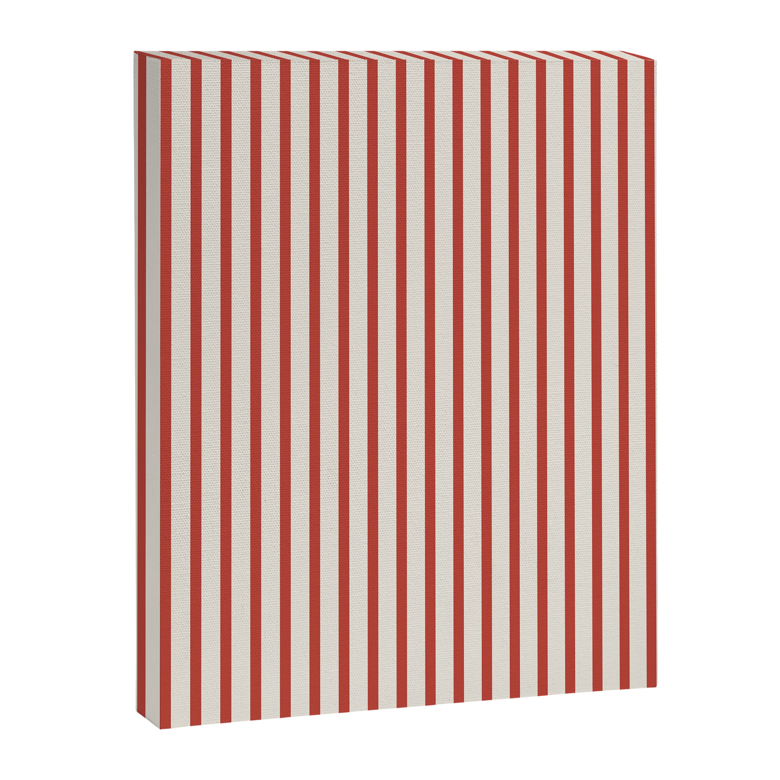 Red And Cream Striped Canvas Print Gallery Image 6