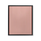 Red And Cream Striped Framed Canvas Print Gallery Image 6