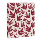 Red On Cream Leaves Canvas Print Gallery Image 6