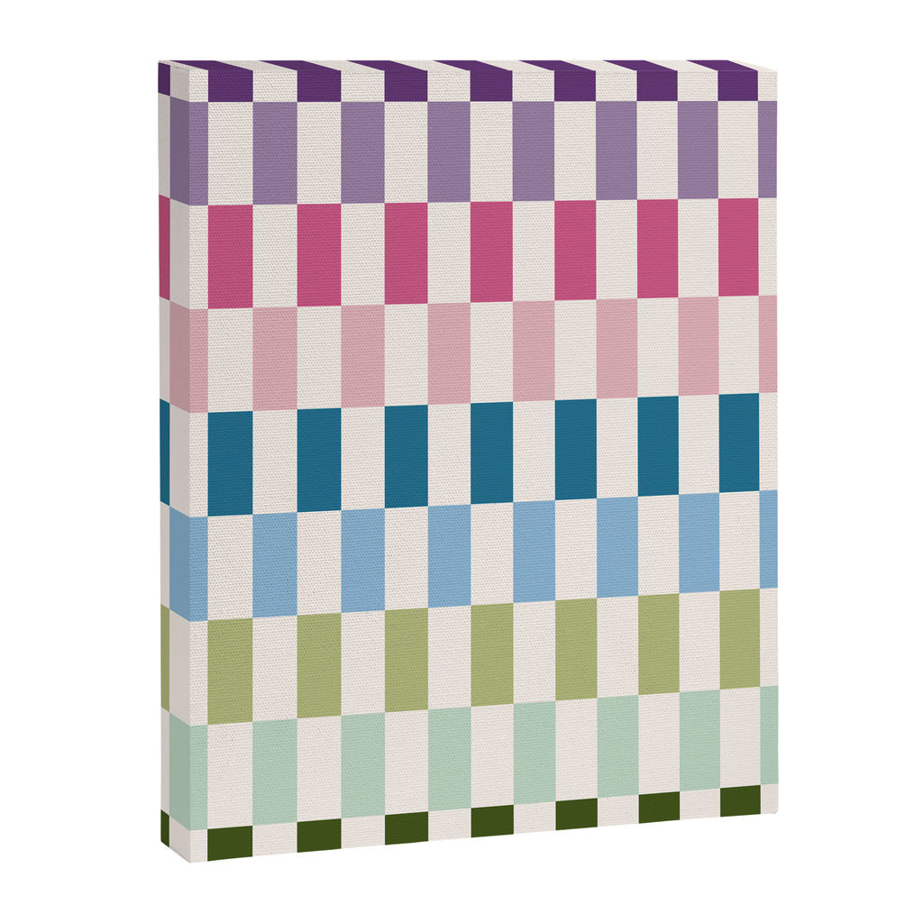 Retro Colorful Stripes Canvas Print Gallery Image 6