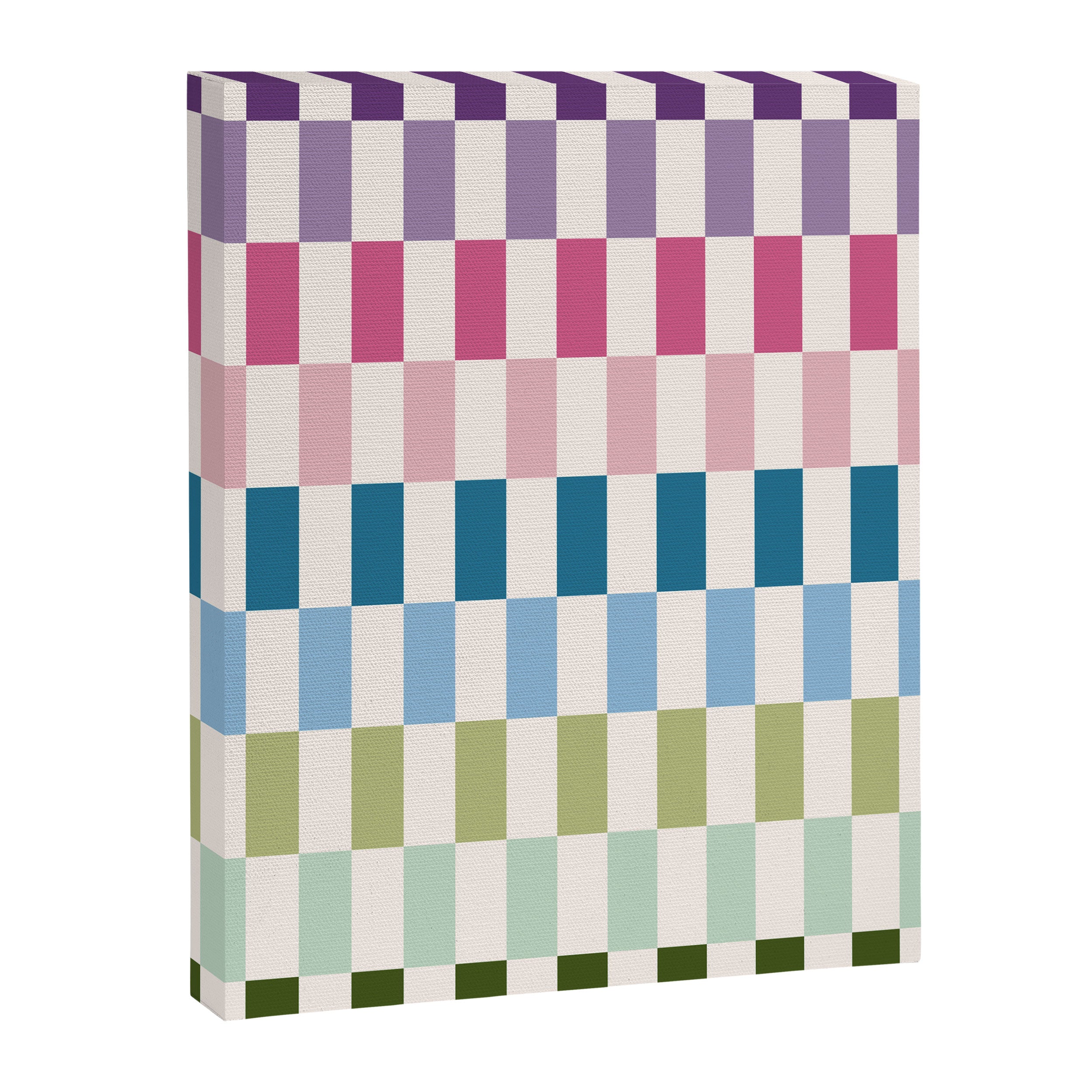 Retro Colorful Stripes Canvas Print Gallery Image 6