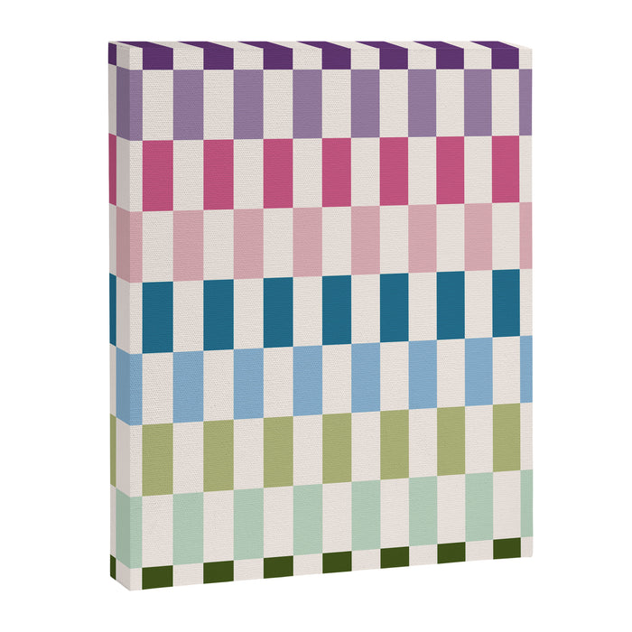 Retro Colorful Stripes Canvas Print Gallery Image 1
