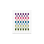 Retro Colorful Stripes Art Print Gallery Image 1