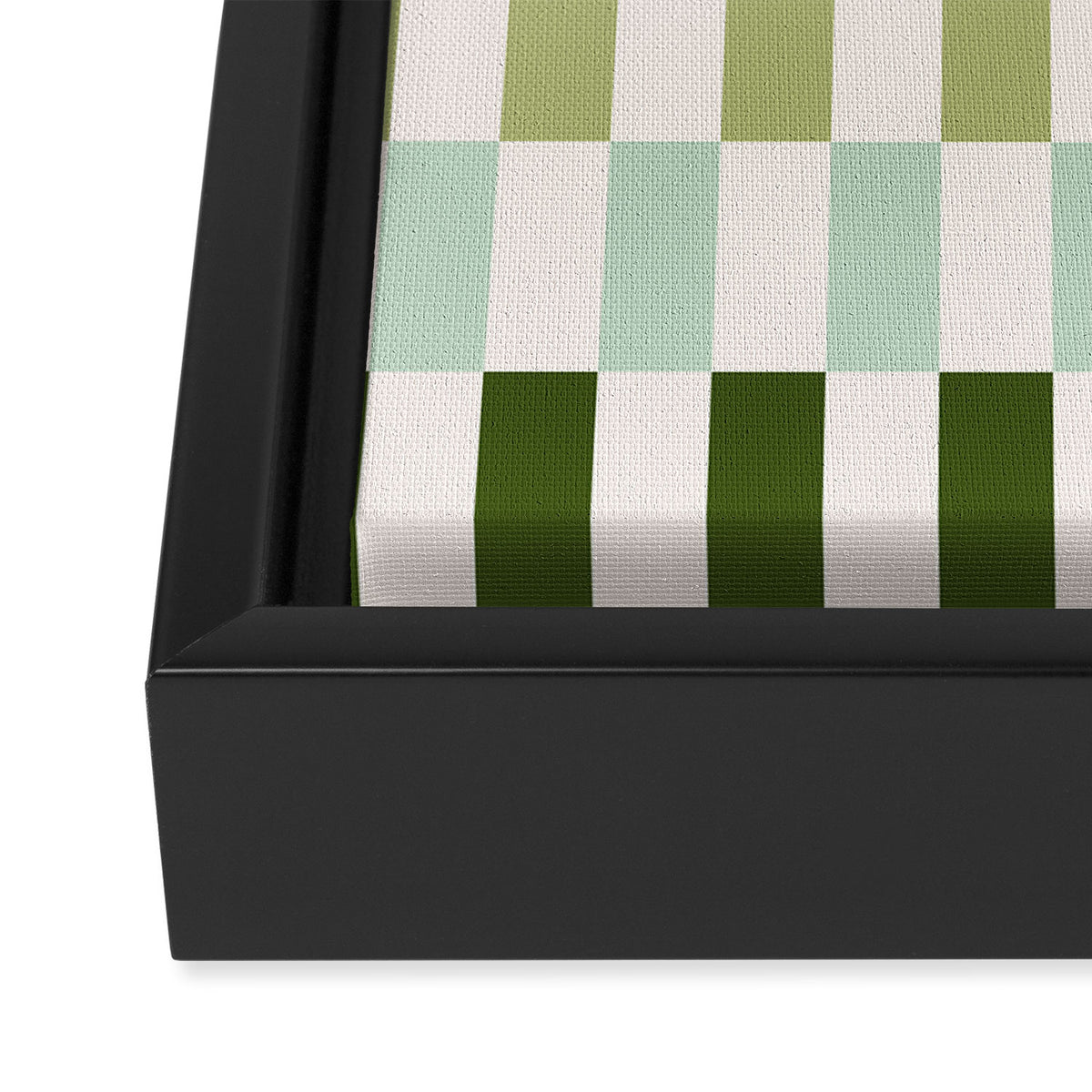 Retro Colorful Stripes Framed Canvas Print Gallery Image 3