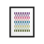 Retro Colorful Stripes Framed Art Print Gallery Image 5