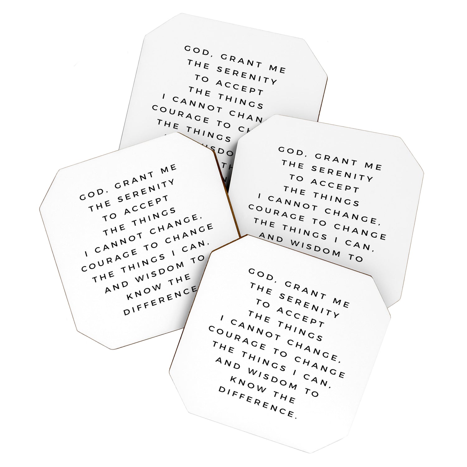 Serenity Prayer, Serenity Prayer Wall Art Bible Verse Scripture Christian Inspirational Quote  Coaster Gallery Image 1
