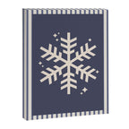 Snowflake Blue Striped Canvas Print Gallery Image 6
