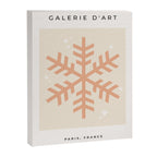 Snowflake Boho Christmas Decor Modern Earth Tones Canvas Print Gallery Image 6