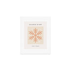 Snowflake Boho Christmas Decor Modern Earth Tones Art Print Gallery Image 1