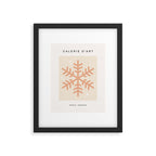 Snowflake Boho Christmas Decor Modern Earth Tones Framed Art Print Gallery Image 4