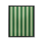 Vertical Stripes Sage Green Vertical Lines Vintage Geometric Retro Tropical Modern Minimal Pattern Framed Canvas Print Gallery Image 8