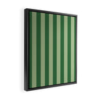 Vertical Stripes Sage Green Vertical Lines Vintage Geometric Retro Tropical Modern Minimal Pattern Framed Canvas Print Gallery Image 2