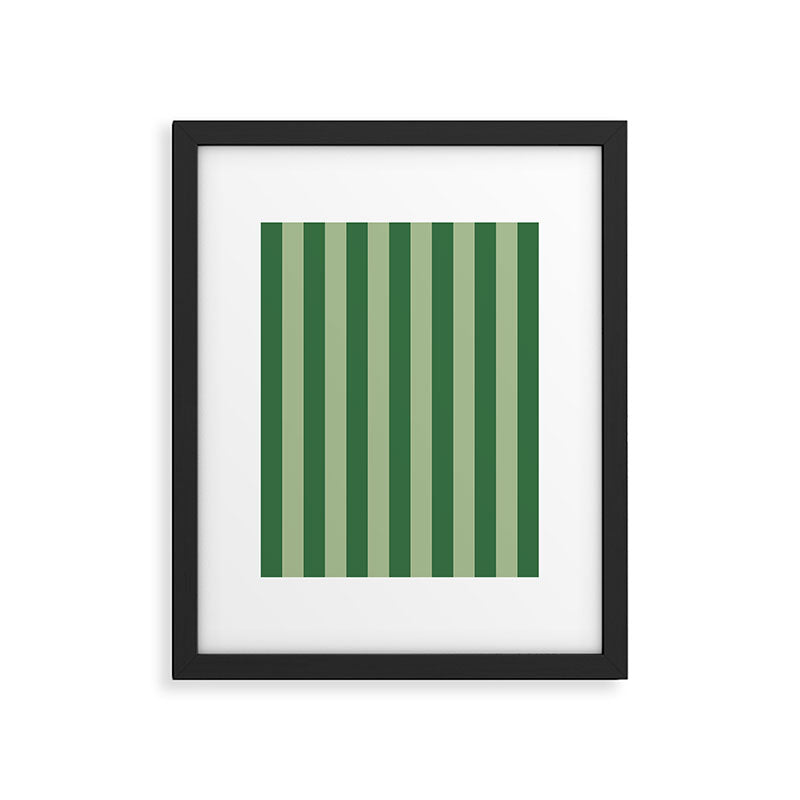 Vertical Stripes Sage Green Vertical Lines Vintage Geometric Retro Tropical Modern Minimal Pattern Framed Art Print Gallery Image 6