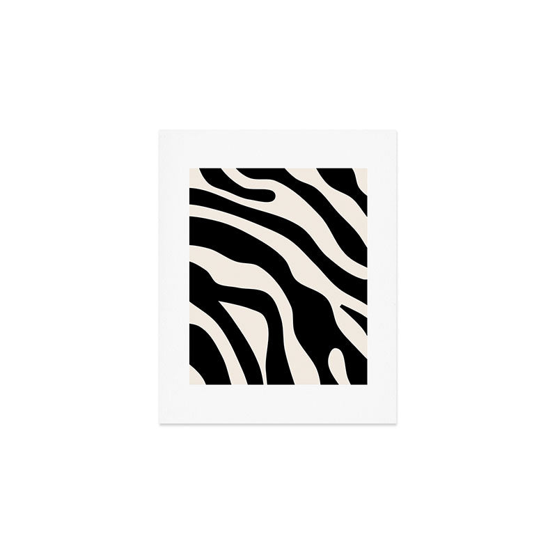 Vintage Retro Abstract Black Art Print Gallery Image 1