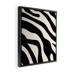 Vintage Retro Abstract Black Framed Canvas Print Gallery Image 2