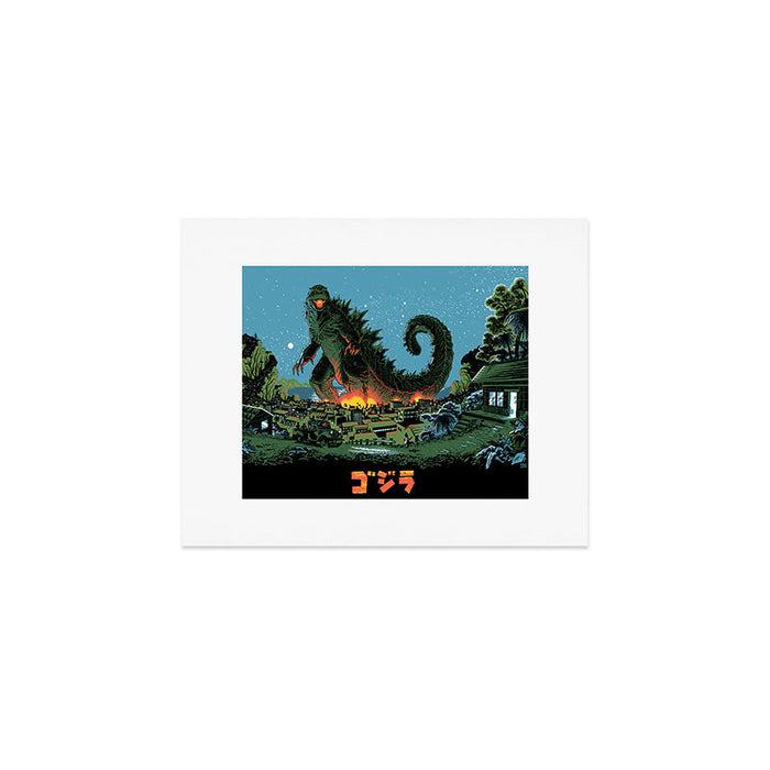 Godzilla - Blue Edition Art Print Gallery Image 1