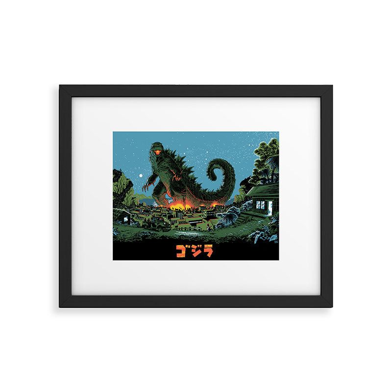 Godzilla - Blue Edition Framed Art Print Gallery Image 5