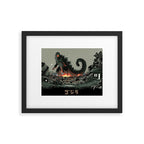 Godzilla - Gray Edition Framed Art Print Gallery Image 5