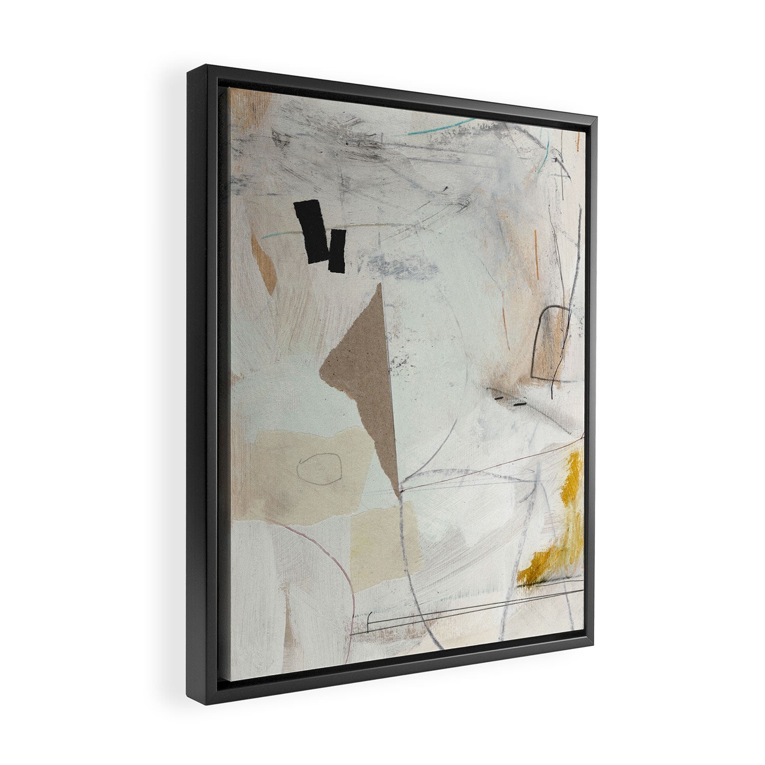 Abstract Layers Framed Canvas Print Gallery Image 2