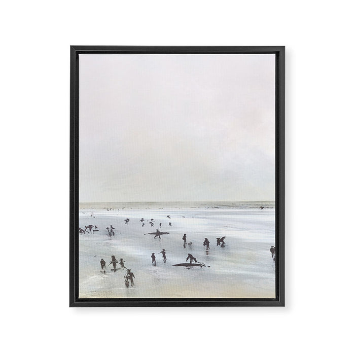Afternoon Beach Framed Canvas Print Gallery Image 1