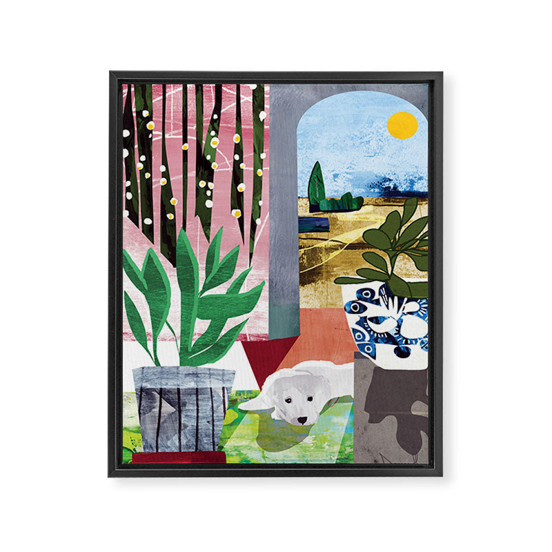 Afternoon Nap Framed Canvas Print Gallery Image 6