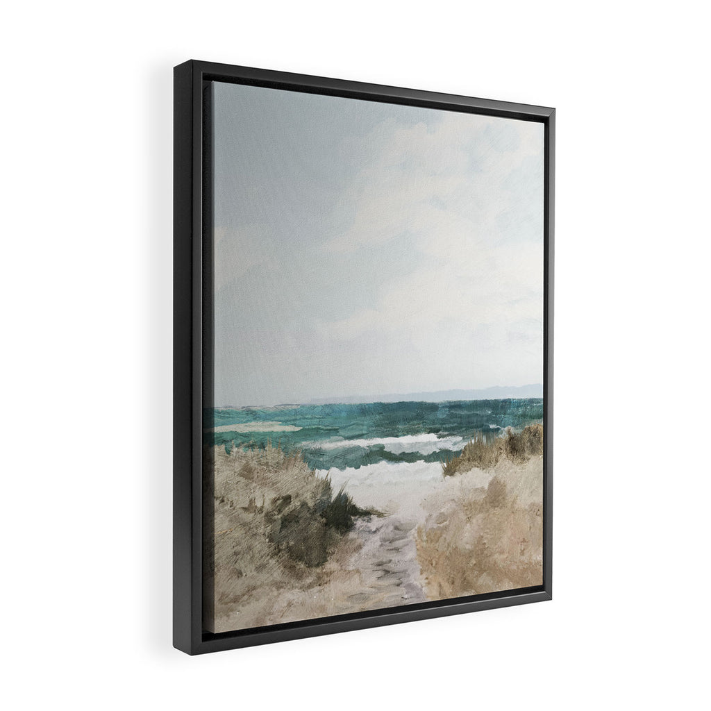 Beach Path Framed Canvas Print Gallery Image 2