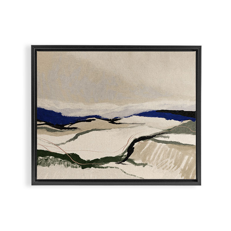 Beach Track Framed Canvas Print Gallery Image 3